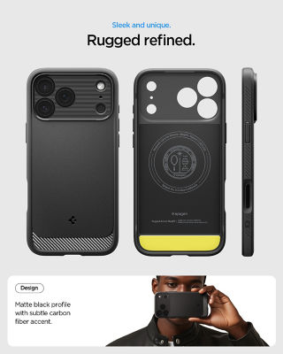Spigen iPhone 17 Pro Case 6.3" Rugged Armor MagFit 5