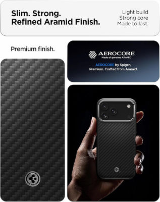 Spigen iPhone 17 Pro Case 6.3" Enzo Aramid T MagFit 6