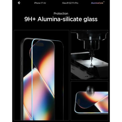 Spigen iPhone Air Privacy Screen Protector Glas.tR EZ Fit Pro HD [1 Pack] 3