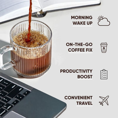 IQBar IQJoe Instant Coffee Packets With Adaptogens - Caffè Mocha 40 Sticks 8