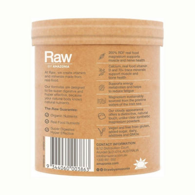 Amazonia Raw Real Food Nutrients Muscle Magnesium Powder Creamy Mango 100g 3