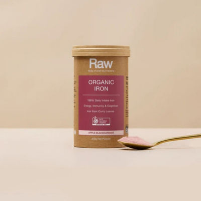 Amazonia Raw Real Food Nutrients Organic Iron Powder Apple Blackcurrant 100g 4