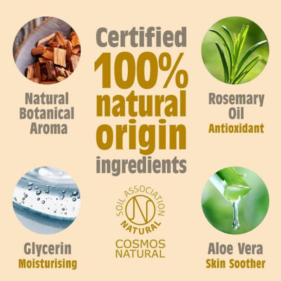 Salt of The Earth Natural Roll-On Deodorant Amber & Sandalwood 75ml 5