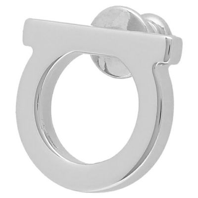 FERRAGAMO Gancini Earrings (L) Palladium 760119 3