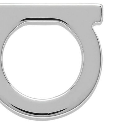 FERRAGAMO Gancini Earrings (L) Palladium 760119 4