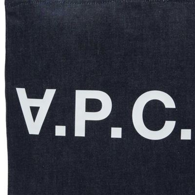 A.P.C. Laure Unisex Shopping Tote Bag Indigo COHIZ-M61445 3