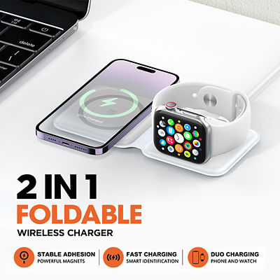 Recci 2-in-1 Foldable Magnetic Wireless Charger RCW-35 5