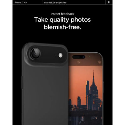 SPIGEN [Bundle of 2] Spigen iPhone Air Camera Lens Protector EZ Fit Optik Pro 4