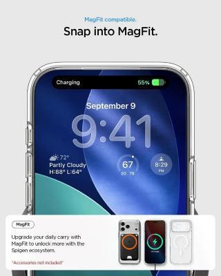 Spigen iPhone 17 Pro Case 6.3" Ultra Hybrid MagFit Frost 3