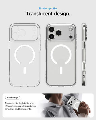 Spigen iPhone 17 Pro Case 6.3" Ultra Hybrid MagFit Frost 6
