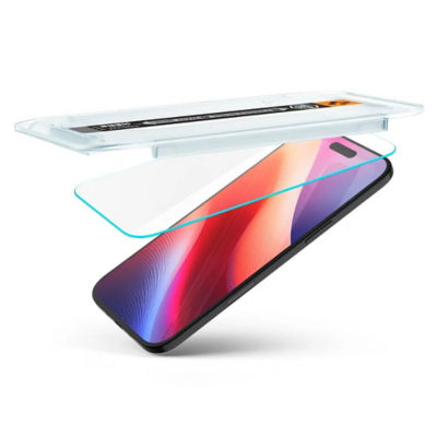 SPIGEN [Bundle of 2] Spigen iPhone Air Tempered Glass Glas.tR EZ Fit 3