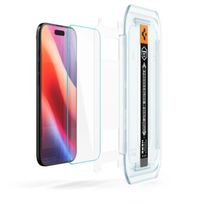 SPIGEN [Bundle of 2] Spigen iPhone Air Tempered Glass Glas.tR EZ Fit 4