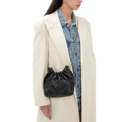 TORY BURCH Mini Fleming Drawstring Bag Black 162451 5