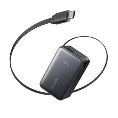 Anker Nano CCC Power Bank 10000mAh 45W with Built-In Retractable USB-C Cable A1638 1