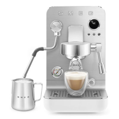 SMEG EMC02WHMUK Semi-professional Espresso Coffee Machine in Matte White 6