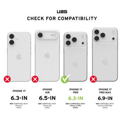 UAG iPhone 17 Pro Case 6.3" Pathfinder Clear Magnetic 3
