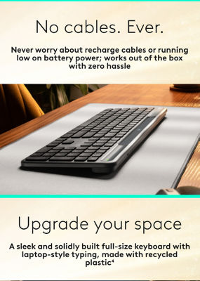 Logitech Signature Solar+ Wireless Keyboard – Graphite 4
