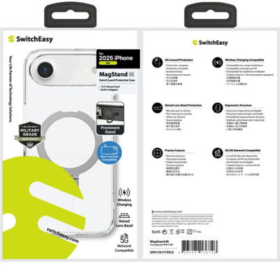 SwitchEasy MagStand M Stand Guard Protective Case for iPhone 17 Air - Transparent 3