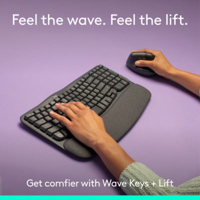 Logitech Wave Keys + Lift Combo – Ergonomic Wireless Keyboard & Mouse 2