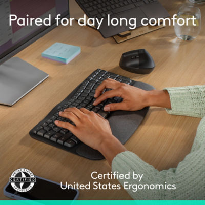 Logitech Wave Keys + Lift Combo – Ergonomic Wireless Keyboard & Mouse 3