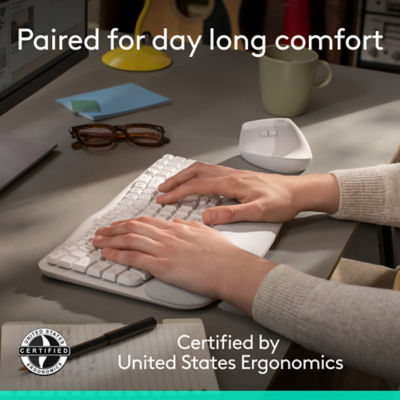 Logitech Wave Keys + Lift Combo – Ergonomic Wireless Keyboard & Mouse 3