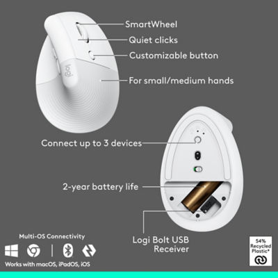 Logitech Wave Keys + Lift Combo – Ergonomic Wireless Keyboard & Mouse 7