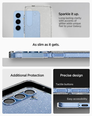 Spigen Samsung S25+ Case Liquid Crystal Glitter - Crystal Quartz 3