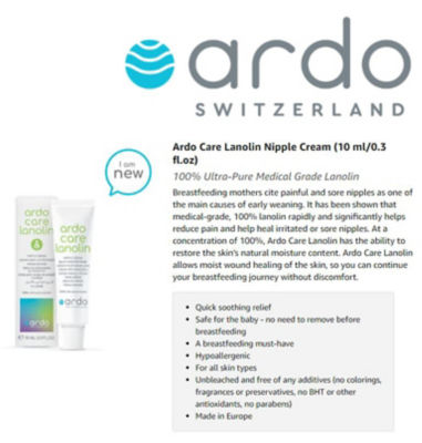 ARDO Care Lanolin Nipple Cream - 10ml 9