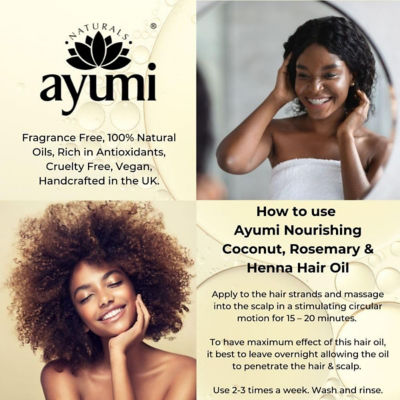 Ayumi Organic Coconut Enriched Hair Oil 150ml 3