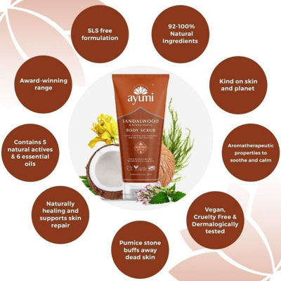 Ayumi Sandalwood & Ylang Ylang Body Scrub 200ml 3