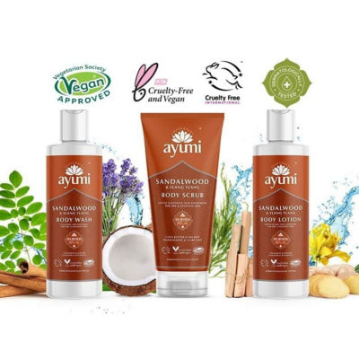 Ayumi Sandalwood & Ylang Ylang Body Scrub 200ml 4