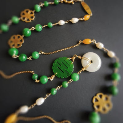 LEE JANE ART LEE LEE JANE ART 'XI' HAPPINESS ROPE NECKLACE 3