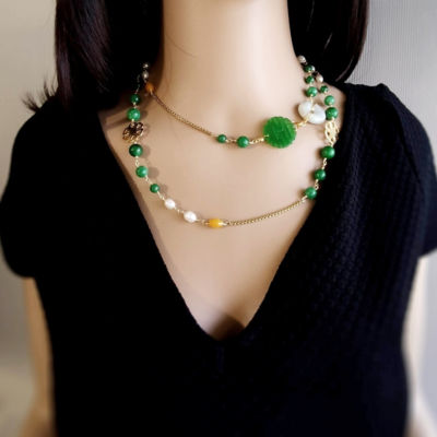 LEE JANE ART LEE LEE JANE ART 'XI' HAPPINESS ROPE NECKLACE 5