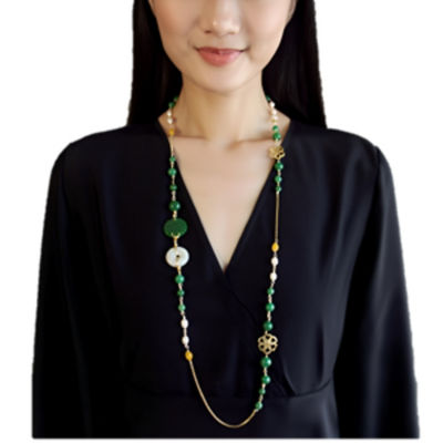 LEE JANE ART LEE LEE JANE ART 'XI' HAPPINESS ROPE NECKLACE 7