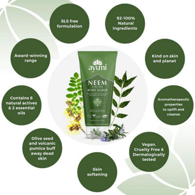 Ayumi Neem & Tea Tree Body Scrub 200ml 4