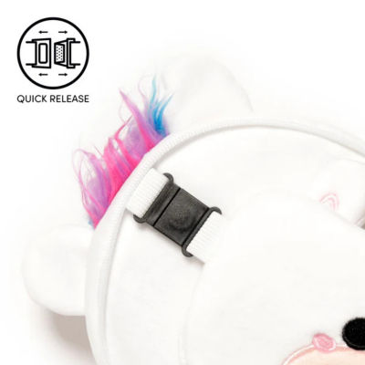 TRAVELMALL 3D Unicorn Plush Travel Pillow & Eye Mask Set 4