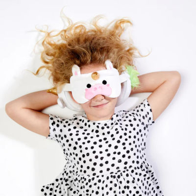 TRAVELMALL 3D Unicorn Plush Travel Pillow & Eye Mask Set 6