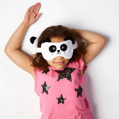 TRAVELMALL 3D Panda Plush Travel Pillow & Eye Mask Set 6