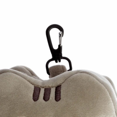 TRAVELMALL 3D Pusheen Cat Plush Travel Pillow & Eye Mask Set 6