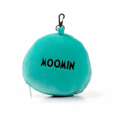 TRAVELMALL 3D Moomin Plush Travel Pillow & Eye Mask Set 4