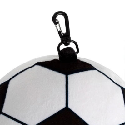 TRAVELMALL 3D Football Plush Travel Pillow & Eye Mask Set 5