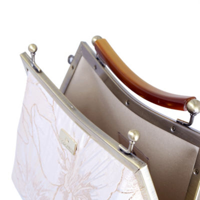 COCOONESE Amber Resin Top Handle Bag - Gold Lily(LN) 3