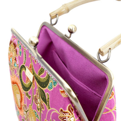 COCOONESE Bamboo Top Handle Bag - Early Crocus (Pink) 3