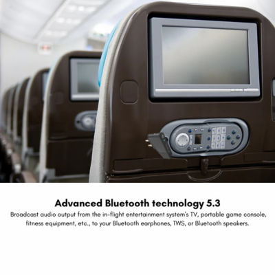 TRAVELMALL 2-in-1 Airplane Pro Headphone-Jack Bluetooth Adapter 3