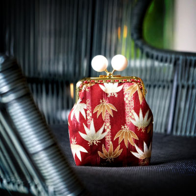 COCOONESE Clutch Purse - Bamboo Forest (Red) 4