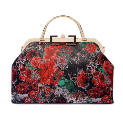 COCOONESE Clasp Shoulder Bag - Impressionism (RED) 3