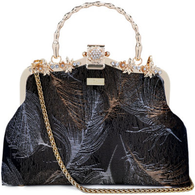 COCOONESE Frame Handbag - Feather (BROWN) 1
