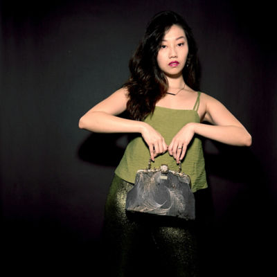 COCOONESE Frame Handbag - Feather (BROWN) 4