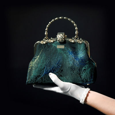 COCOONESE Frame Handbag - Feather (BLUE) 6