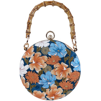 COCOONESE Round Hard Case Bamboo Handle Bag - Beverly 1